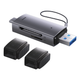 Кардридер Baseus Airjoy USB-A & USB-C to SD/TF Grey (WKQX060113) [83622] - изображение 2