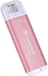 Внешний SSD накопитель Transcend ESD300P USB 3.1 Gen 2 Type-C ESD300 Pink 1ТB (TS1TESD300P) - изображение 1