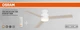 Люстра-вентилятор OSRAM 4099854536571 Ceiling Blade Fan 56W 1200Лм 3000K-6000K з пультом ДК біла - зображення 7