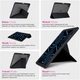 Чехол для планшета ArmorStandart Y-Type PEN для Samsung Galaxy Tab S10 Lite/S10 FE/S9 FE/S9 с креплением для стилуса Black (ARM85518) - изображение 3