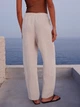 Брюки женские H&M 1145316002c21 M Бежевые (KC1000000051822) - изображение 2