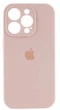 Чохол Silicone Premium case з захистом камери для iPhone 16 Pro Max Full Camera Protective pink sand 2290 - изображение 1
