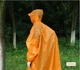 Дождевик пончо плащ-палатка накидка от дождя Bluefield nylon silicone 15D Размер One Size Длина 130 см Оранжевый - изображение 3