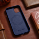 Панель iCarer Real Cowhide Premium Leather Magsafe для Apple iPhone 14 Blue (WMI14220705-BU) - зображення 14