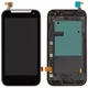 Дисплей для HTC Desire 310 Dual Sim чорний, 127 x 63 mm, з рамкою сріблястого кольору - зображення 1