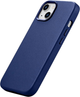 Панель iCarer Real Cowhide Premium Leather Magsafe для Apple iPhone 14 Plus Blue (WMI14220707-BN) - зображення 5