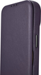 Чохол-книжка iCarer Curved Edge Real Cowhide Premium Leather Folio Case для Apple iPhone 14 Plus Dark Purple (WMI14220715-BN) - зображення 10