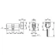 Цилиндровый механизм Punto (Z402/90) Z4002Knob90(40+10+40) с вертушкой PB латунь - изображение 2