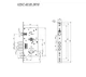 Корпус врезного замка c защёлкой FUARO MDV25/C-60.85.3R16 - изображение 2