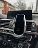 Автомобильный держатель Q3 Silver с беспроводной зарядкой 30Вт | Автодержатель для телефона с автозажимом, быстрой зарядкой и магнитными коннекторами (Lightning/Micro/Type-C) - изображение 4