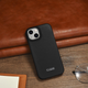 Etui z klapką iCarer Curved Edge Real Cowhide Premium Leather Folio Case do Apple iPhone 14 Plus Black (WMI14220715-BK) - obraz 18