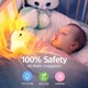 Детский ночник Единорог RGB аккумуляторный силиконовый светильник сенсорный LOSSO Unicorn Original для детской комнаты MA--72\21 - изображение 2