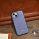 Etui z klapką iCarer Curved Edge Real Cowhide Premium Leather Folio Case do Apple iPhone 14 Plus Light Purple (WMI14220715-LP) - obraz 18
