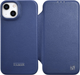 Etui z klapką iCarer Curved Edge Real Cowhide Premium Leather Folio Case do Apple iPhone 14 Plus Blue (WMI14220715-BU) - obraz 1