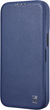 Etui z klapką iCarer Curved Edge Real Cowhide Premium Leather Folio Case do Apple iPhone 14 Plus Blue (WMI14220715-BU) - obraz 5