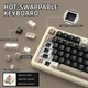 Беспроводная механическая клавиатура ATTACK SHARK X85PRO RGB Tri-mode (Cheese White) - изображение 7