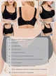 Бесшовный бюстгальтер 3XL (90F, 95C, 95D, 95E) Free Bra анатомический лиф без косточек широкие бретели Черный 536401894 - изображение 2