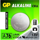 Батарейка GP A76-U10 Alkaline LR44 G13 часовая таблетка - изображение 1