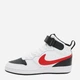 Подростковые высокие кеды для мальчика Nike Court Borough Mid 2 (Gs) CD7782-110 35.5 White/University Red-Black (194957437689) - изображение 3