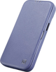 Etui z klapką iCarer Curved Edge Real Cowhide Premium Leather Folio Case do Apple iPhone 14 Pro Light Purple (WMI14220714-LP) - obraz 6