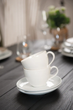 Кофейная чашка с блюдцем Villeroy & Boch Basic White 200 мл премиальный фарфор белый - изображение 5