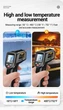 Термометр бесконтактный цифровой ANENG (-50 - +400°C) с лазером, подсветкой, режим сканирования температур, IR-инфракрасный, промышленный, для объектов и жидкостей Aneng TH201 - изображение 12