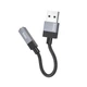 Адаптер перехідник Hoco UPA32D, USB to Jack 3.5, 15cm, black - зображення 4