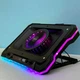 Кулер для ноутбука HOCO DH20, Monnlight RGB notebook cooling holder, 10RGB Mode, 7 level, 2USB, black - изображение 12