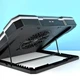 Кулер для ноутбука HOCO DH20, Monnlight RGB notebook cooling holder, 10RGB Mode, 7 level, 2USB, black - изображение 14