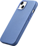 Etui iCarer Litchi Premium Leather Magsafe Back Case do Apple iPhone 14 Light Blue (WMI14220709-LB) - obraz 5
