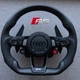 Карбоновый руль Audi RS с лепестками переключения передач, кнопка start/stop и drive select - изображение 1