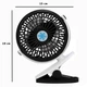 Переносной USB мини-вентилятор Mini Fan ML-F168 с аккумулятором на прищепке, черный - изображение 6