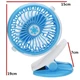 Переносной USB мини-вентилятор Mini Fan ML-F168 с аккумулятором на прищепке, синий - изображение 6