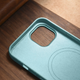 Панель iCarer Litchi Premium Leather Magsafe Back Case для Apple iPhone 14 Plus Green (WMI14220711-GN) - зображення 17