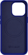 Etui iCarer Litchi Premium Leather Magsafe Back Case do Apple iPhone 14 Pro Dark Blue (WMI14220710-DB) - obraz 3