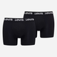 Zestaw majtek męskich typu bokserki Levi`s Men Repeat Logo Boxer Brief 2P XL 2 szt. Czarny - obraz 1