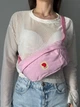 Бананка сумка на пояс Fjallraven kanken из ткани не промокает розовая - изображение 4