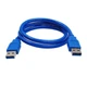 Кабель USB 3.0 папа - папа 80 см для карманов HDD, подставок, зарядки колонок - изображение 1