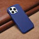 Etui iCarer Litchi Premium Leather Magsafe Back Case do Apple iPhone 14 Pro Max Dark Blue (WMI14220712-DB) - obraz 14