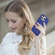 Etui iCarer Litchi Premium Leather Magsafe Back Case do Apple iPhone 14 Pro Max Dark Blue (WMI14220712-DB) - obraz 19