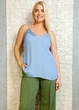 Майка прямого крою з креп шифону, блакитна di classe M-XL 13-212020 - изображение 3