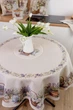 Круглая гобеленовая скатерть на стол Provence, 136 см - изображение 6