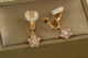 Сережки кліпси Xuping Jewelry миозонис 2,7 см золотисті - зображення 2