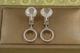 Серьги клипсы Xuping Jewelry обруч 2,9 см серебристые - изображение 1
