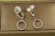 Серьги клипсы Xuping Jewelry обруч 2,9 см серебристые - изображение 2
