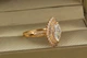 Кольцо Xuping Jewelry маркиз в двойной оправе фианитов р 19 золотистое - изображение 2