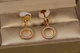 Сережки кліпси Xuping Jewelry обруч 2,9 см золотисті - зображення 2