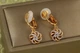 Серьги клипсы Xuping Jewelry мальва 3 см золотистые - изображение 1