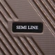 Валіза Semi Line T5850-3 105 л Коричнева (5903563585036) - зображення 9