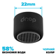 Водосберегающий аэратор DROP CL22-BL для смесителя - Экономия 58%, внутренняя F 22 мм, черный - изображение 2